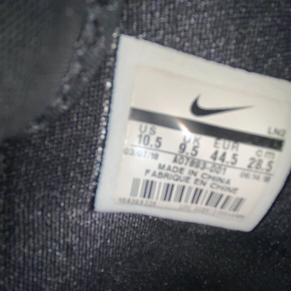 NIKE HYPERDUNK X EP BLACK W/Speckled Midsole Men's 10.5M Mid-Top AO7890-001 VGUC - Picture 9 of 10